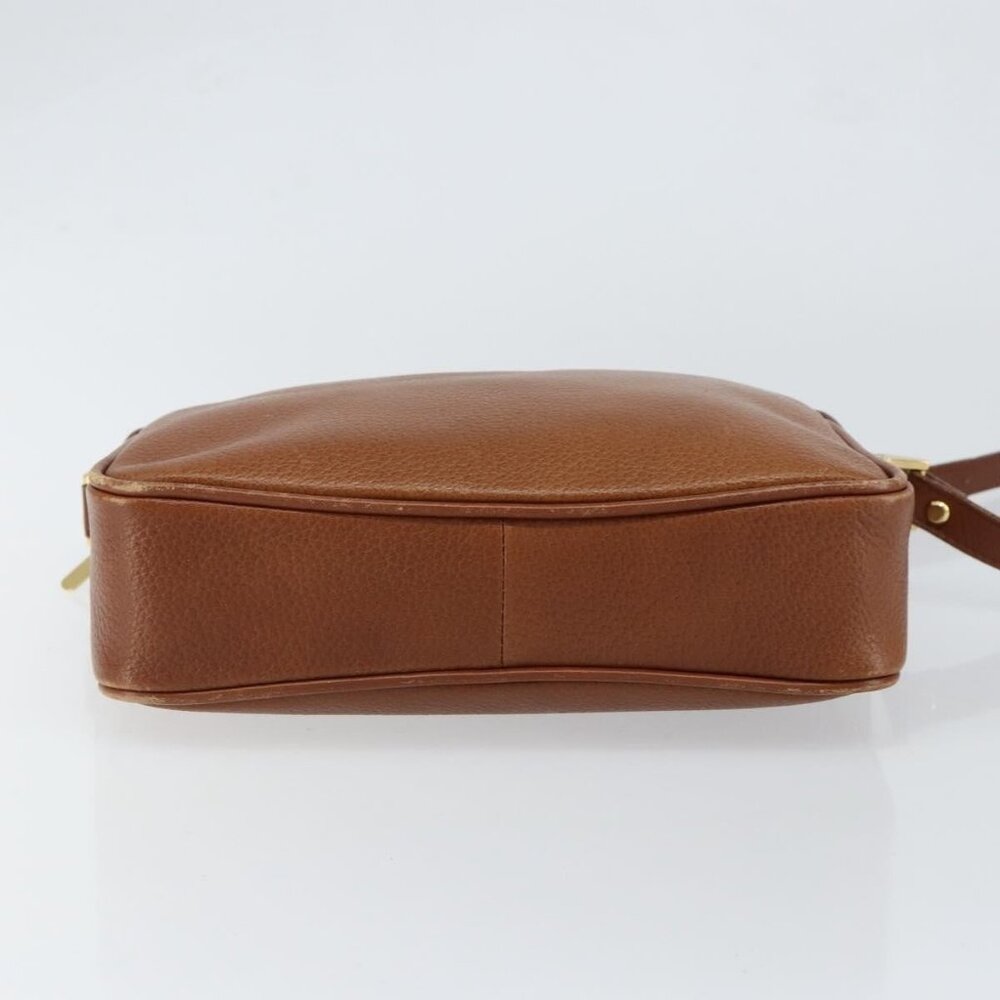 Authentic Burberrys Nova Check Shoulder Bag Leather Brown Gold - Picture 16 of 16